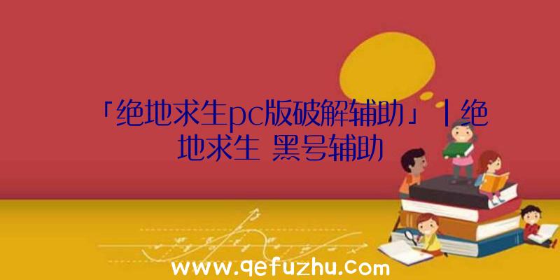 「绝地求生pc版破解辅助」|绝地求生